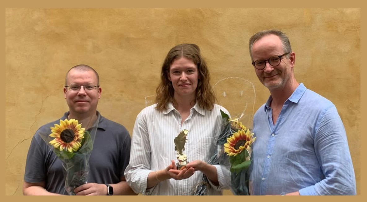 Mikael Andersson, Josefine Bernhard Andresen og Morten Frisch modtager Årets Laks